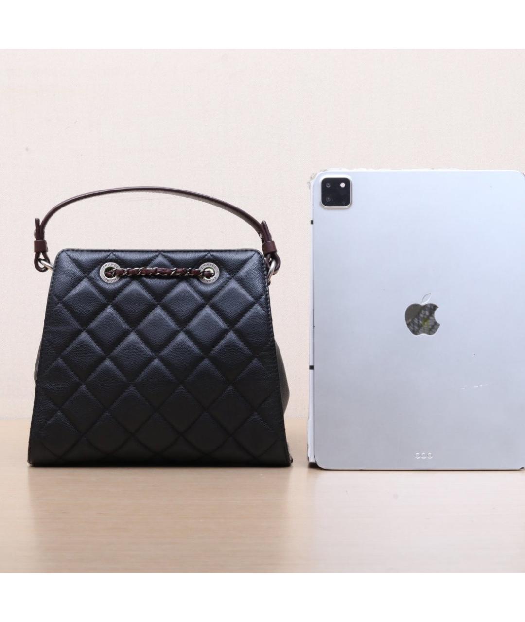 CHANEL Черная сумка через плечо, фото 6