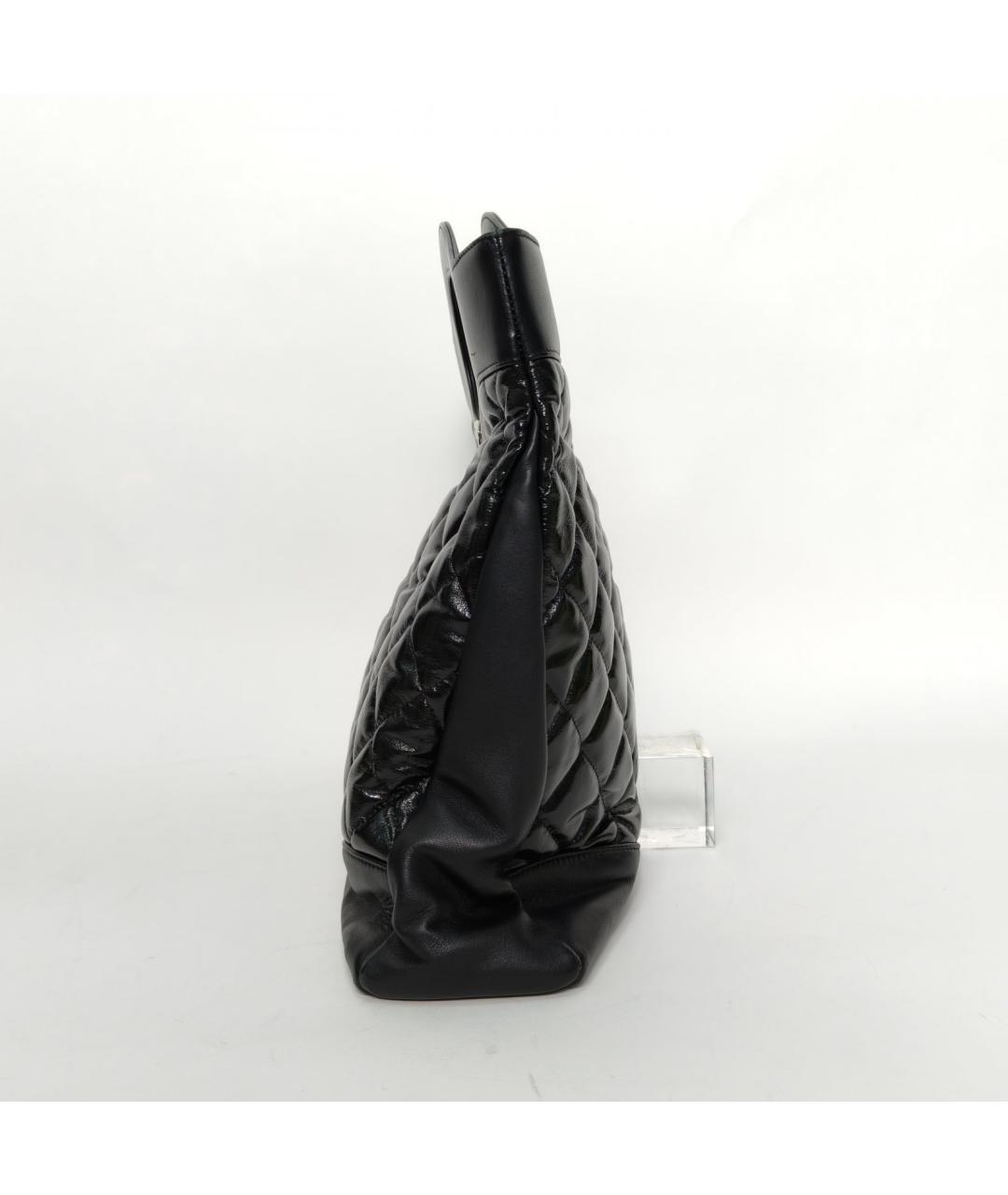 CHANEL Черная кожаная сумка через плечо, фото 3