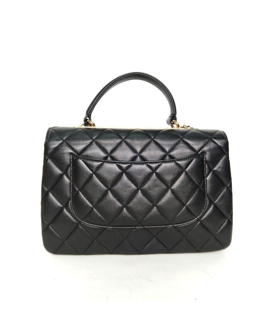 CHANEL Черная кожаная сумка через плечо, фото 4