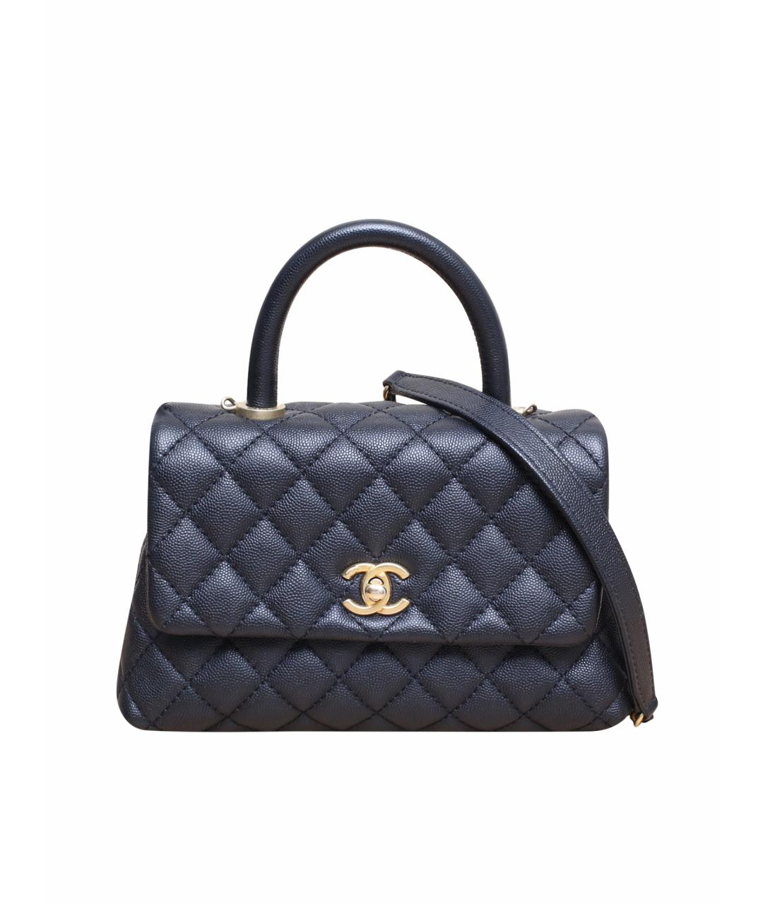 CHANEL Черная кожаная сумка через плечо, фото 1