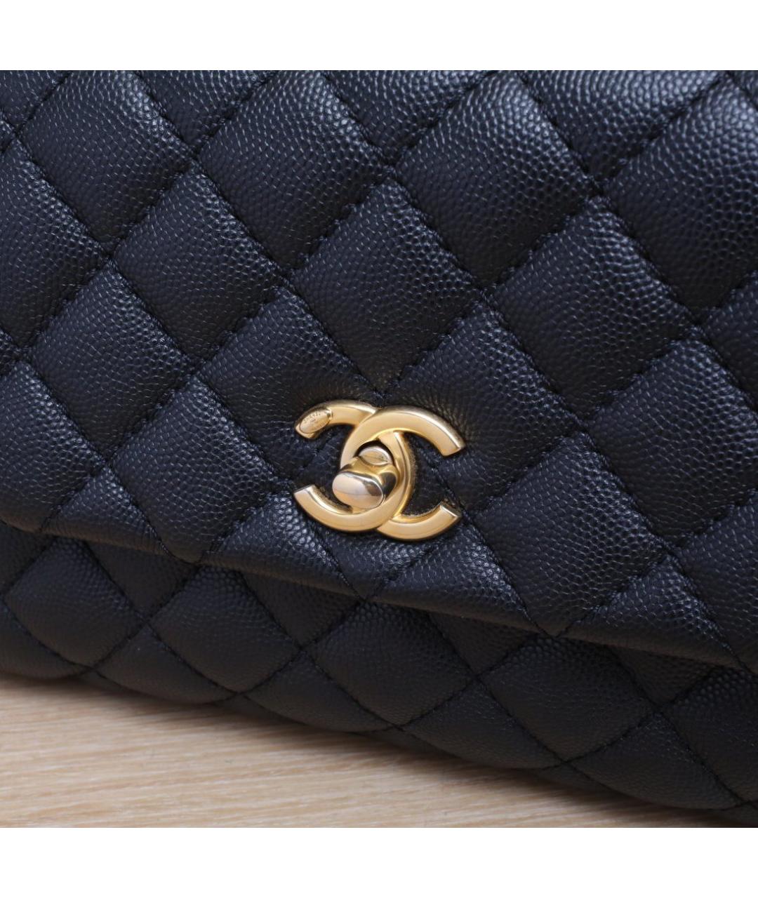 CHANEL Черная кожаная сумка через плечо, фото 5