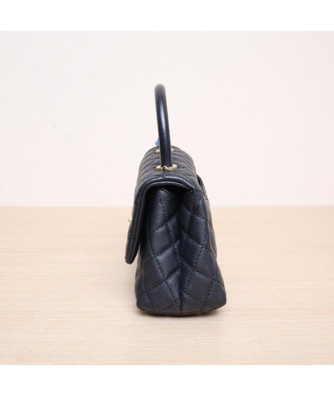 CHANEL Черная кожаная сумка через плечо, фото 3