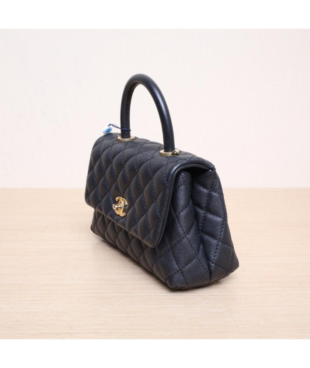 CHANEL Черная кожаная сумка через плечо, фото 2