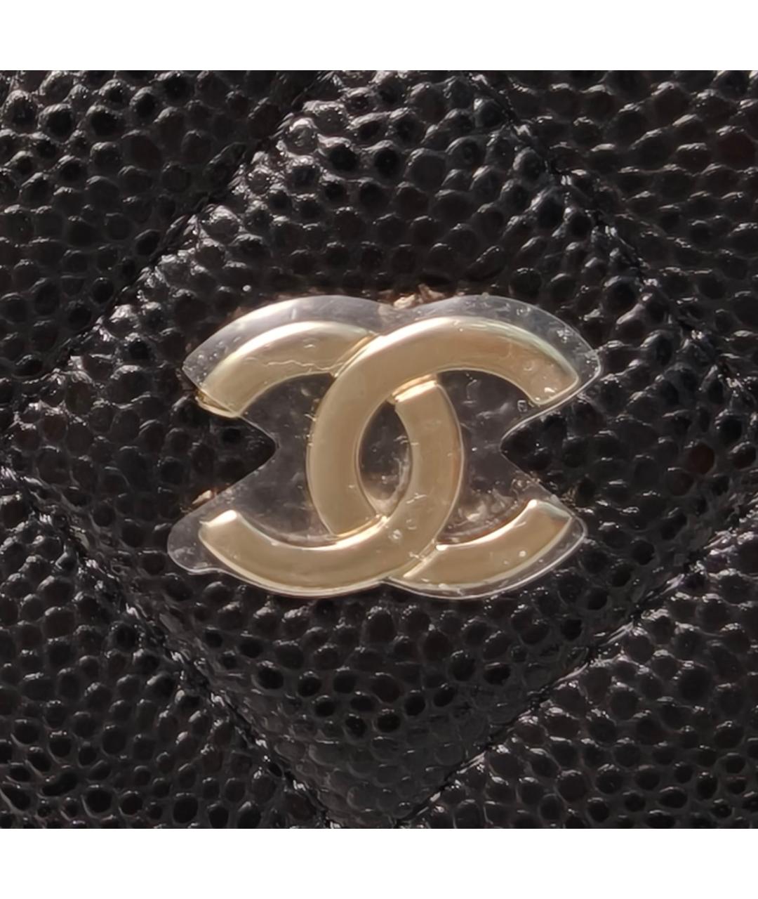 CHANEL Черная кожаная сумка через плечо, фото 7