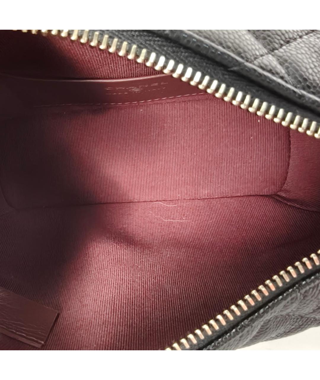 CHANEL Черная кожаная сумка через плечо, фото 8