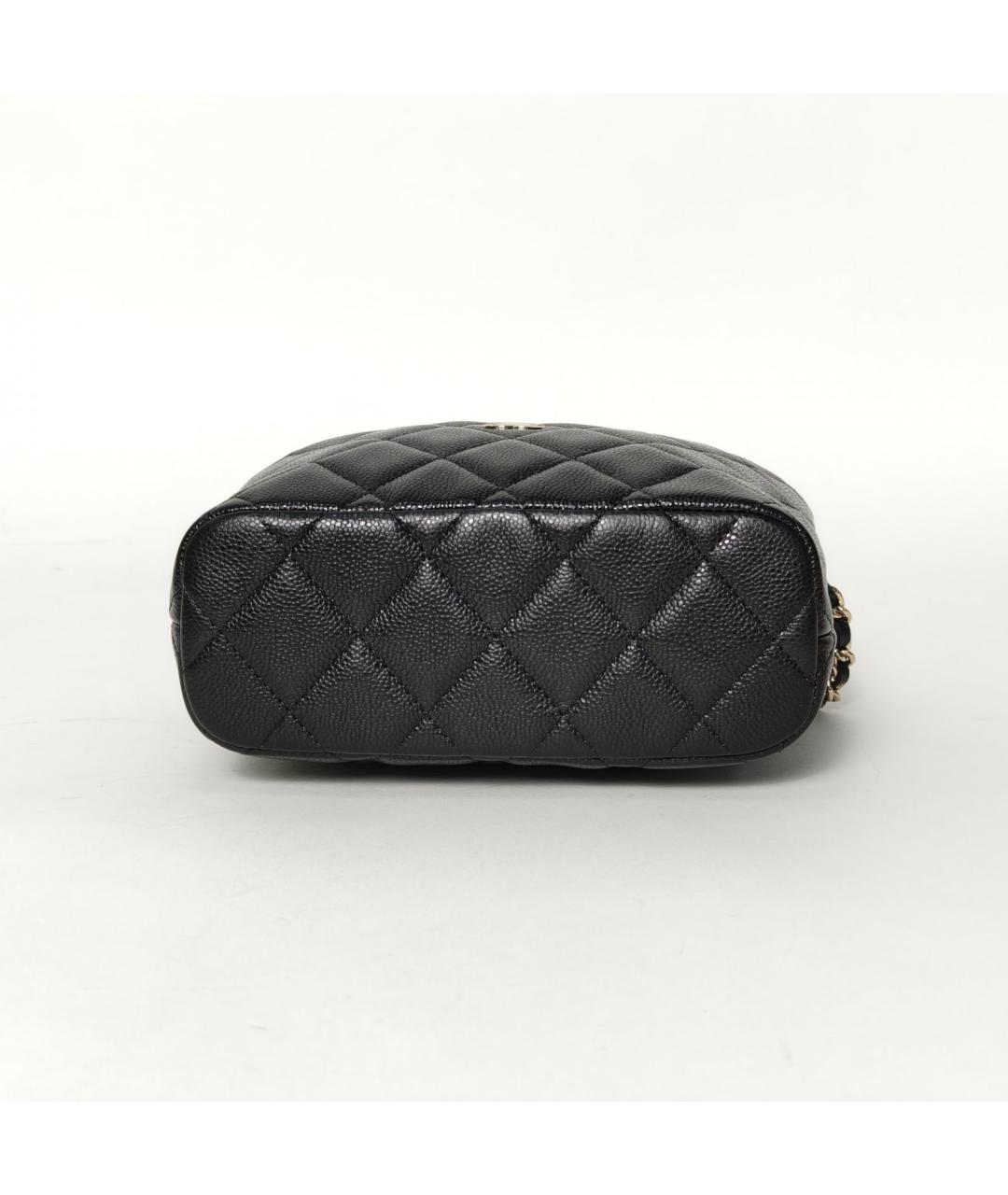 CHANEL Черная кожаная сумка через плечо, фото 6