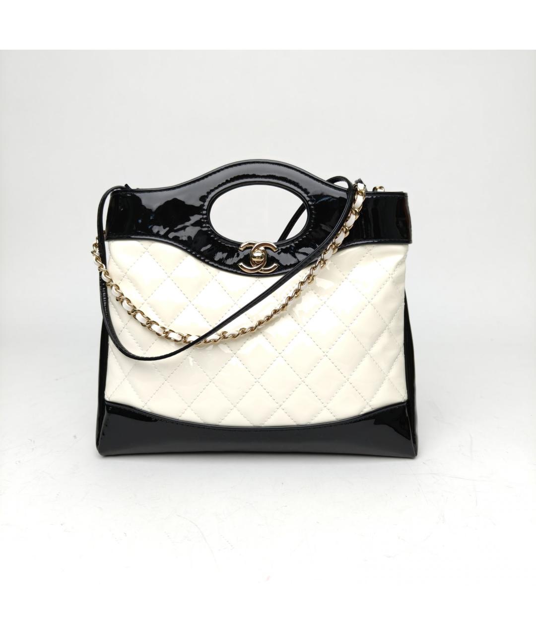 CHANEL Белая кожаная сумка через плечо, фото 2