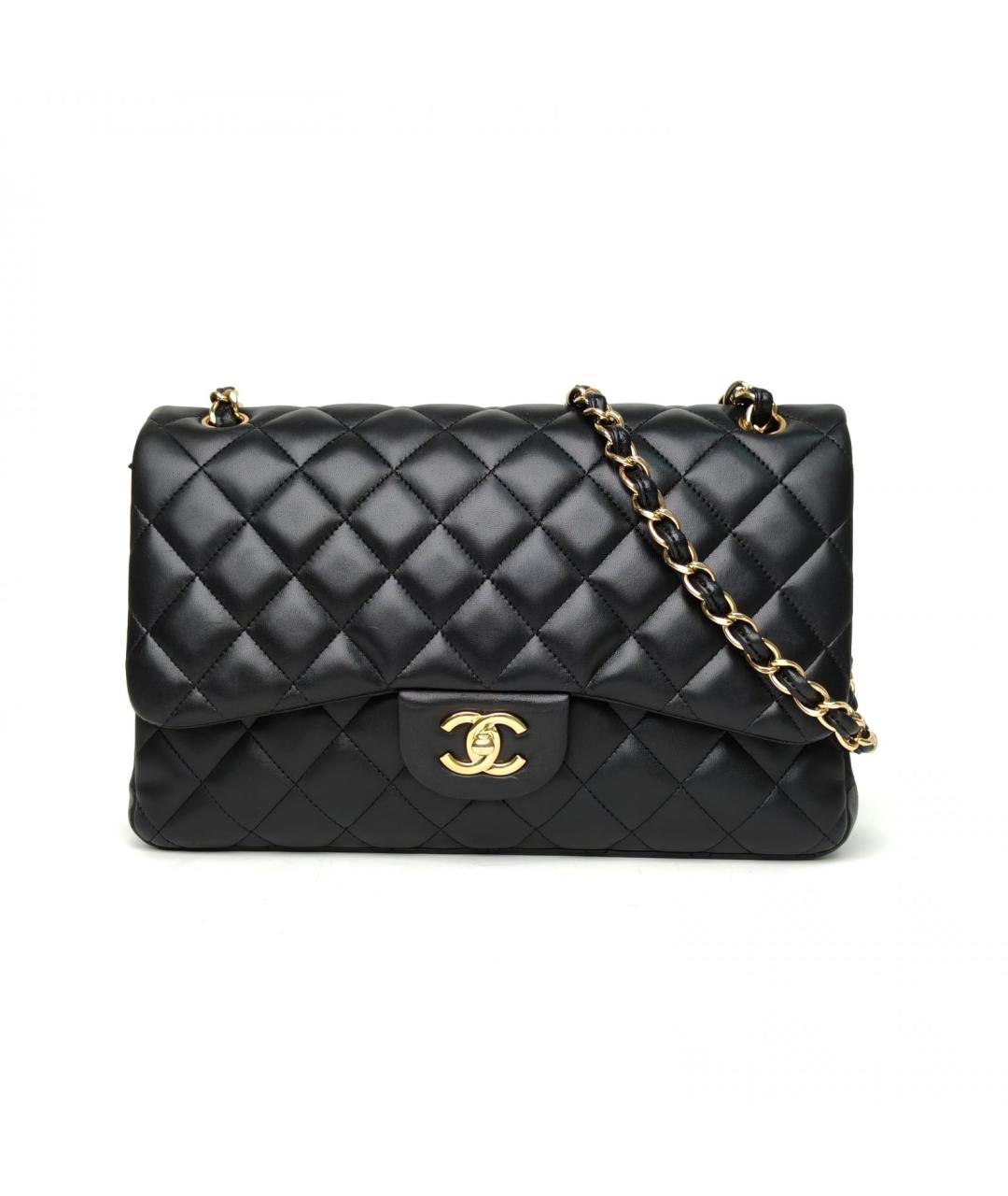 CHANEL Черная кожаная сумка через плечо, фото 2