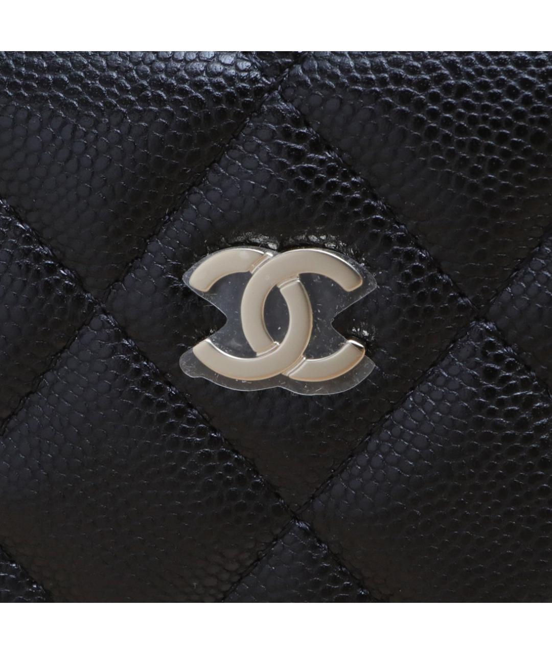 CHANEL Черная кожаная сумка через плечо, фото 8