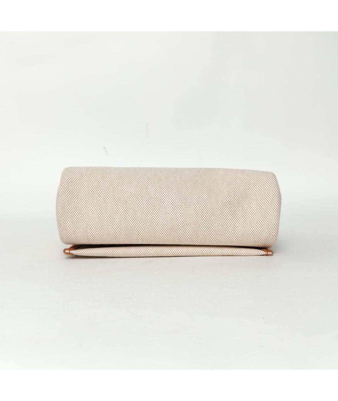 HERMES Бежевая сумка с короткими ручками, фото 6