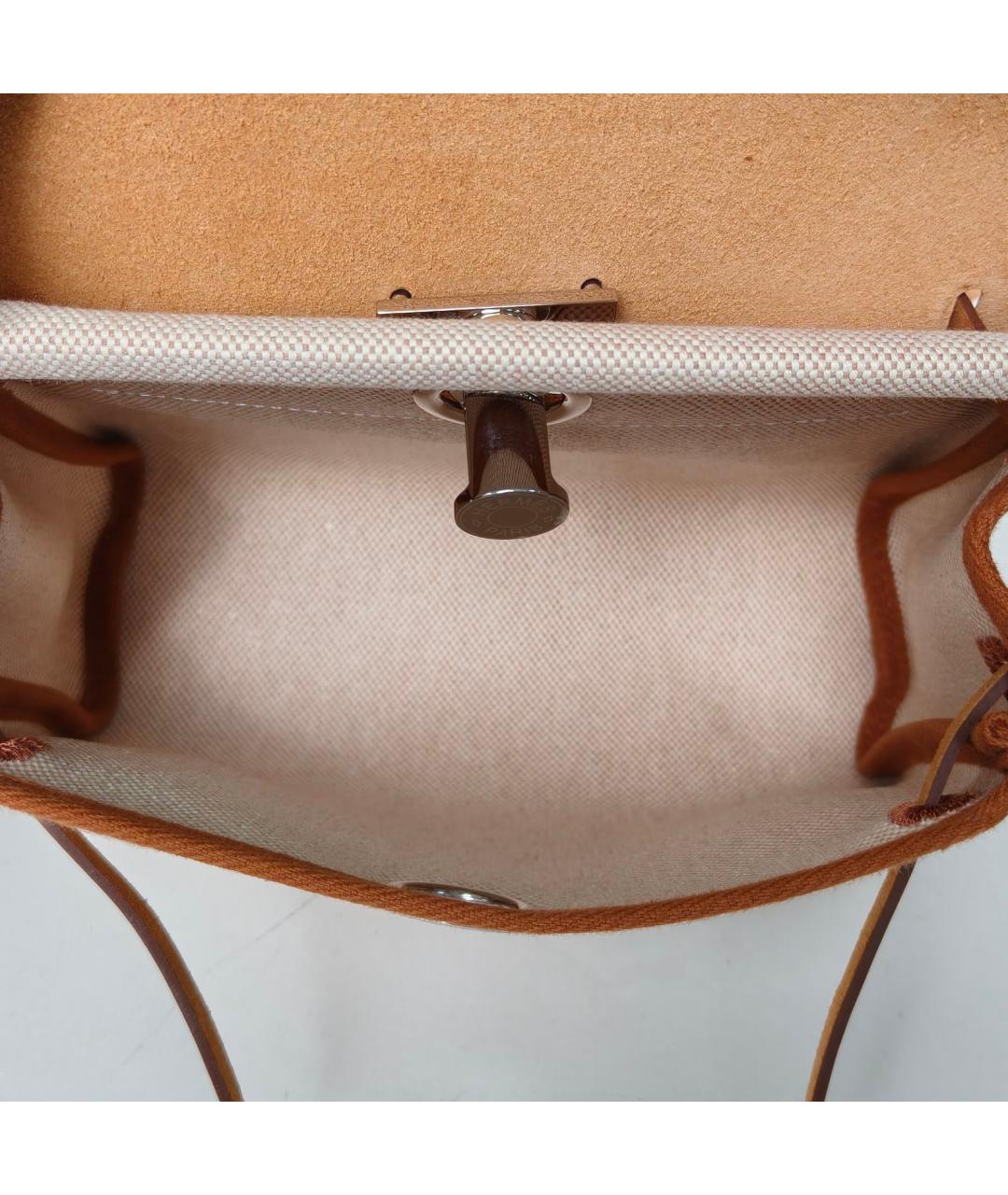 HERMES Бежевая сумка с короткими ручками, фото 8