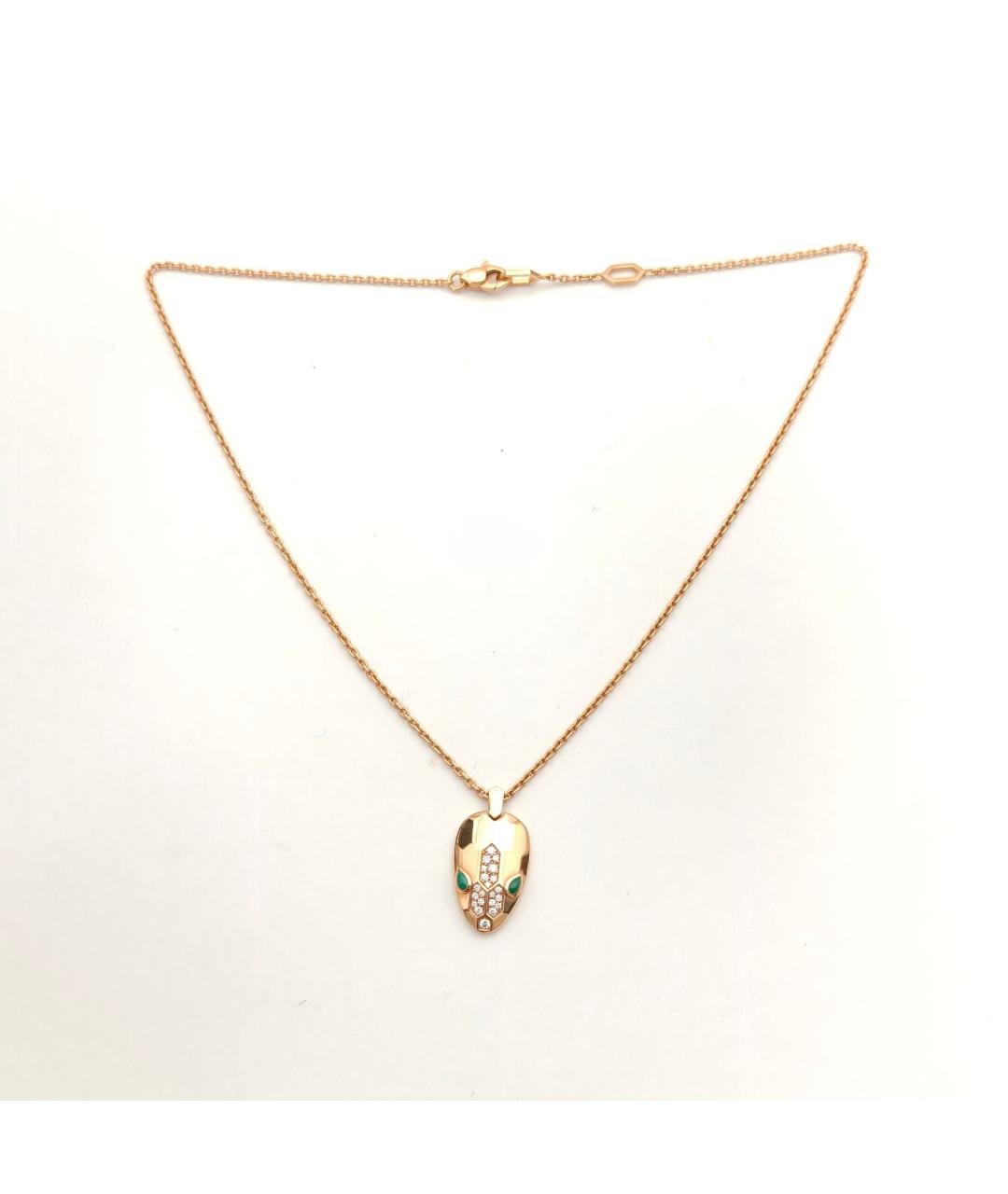 BVLGARI Золотое колье из розового золота, фото 7