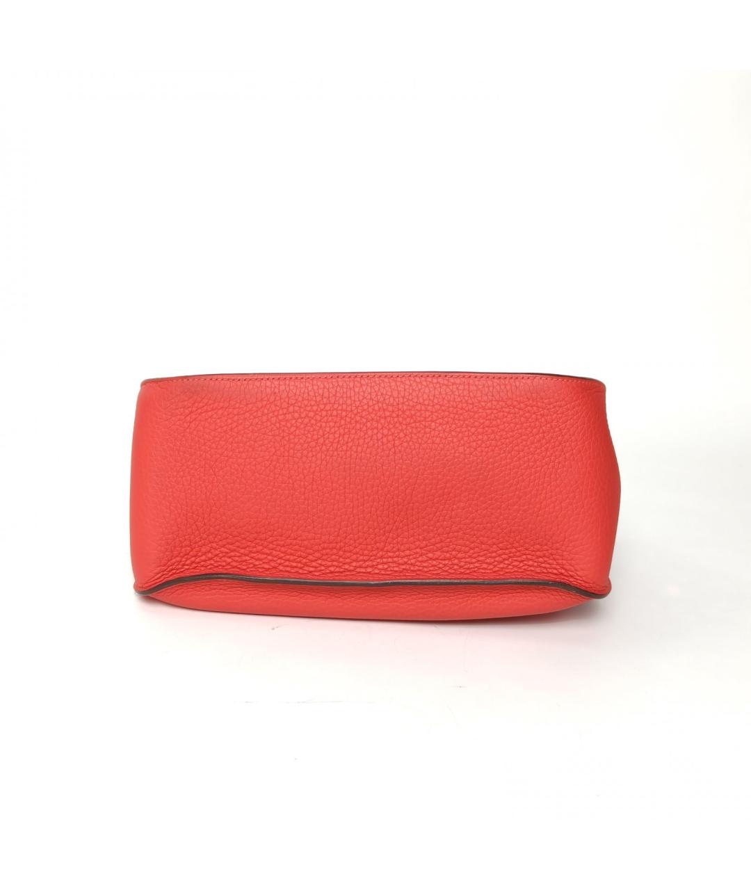 HERMES Красная кожаная сумка через плечо, фото 6