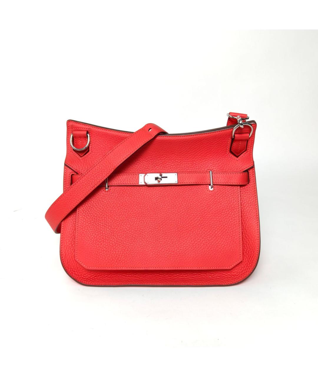 HERMES Красная кожаная сумка через плечо, фото 2