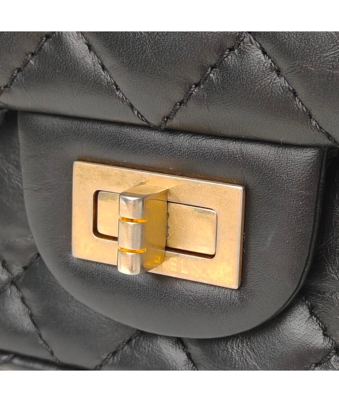 CHANEL Черная кожаная сумка через плечо, фото 7