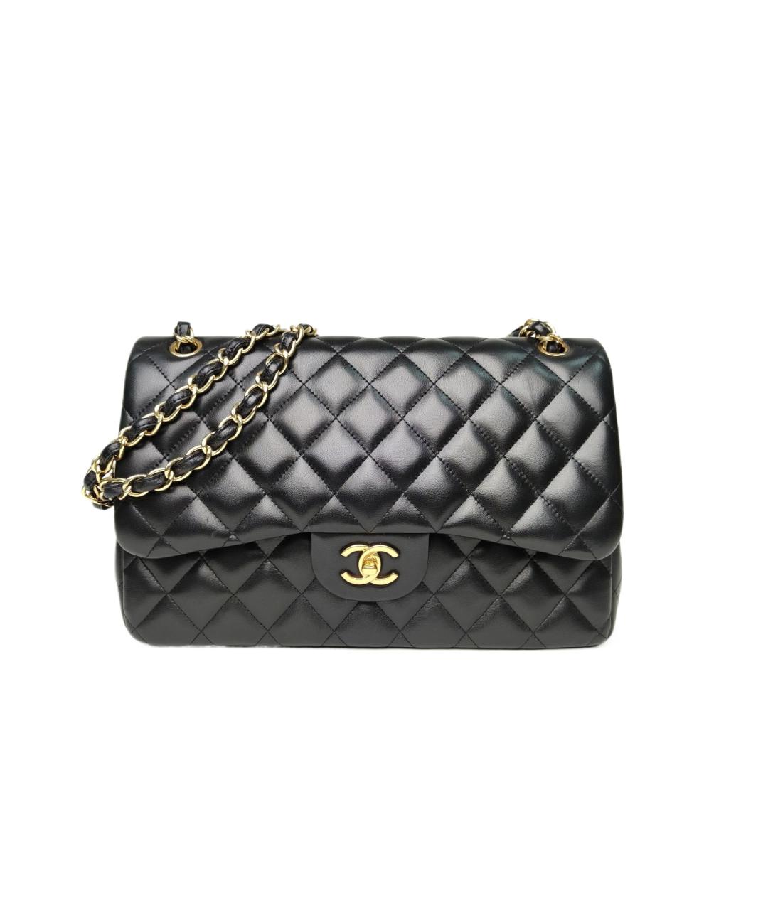 CHANEL Черная кожаная сумка через плечо, фото 9