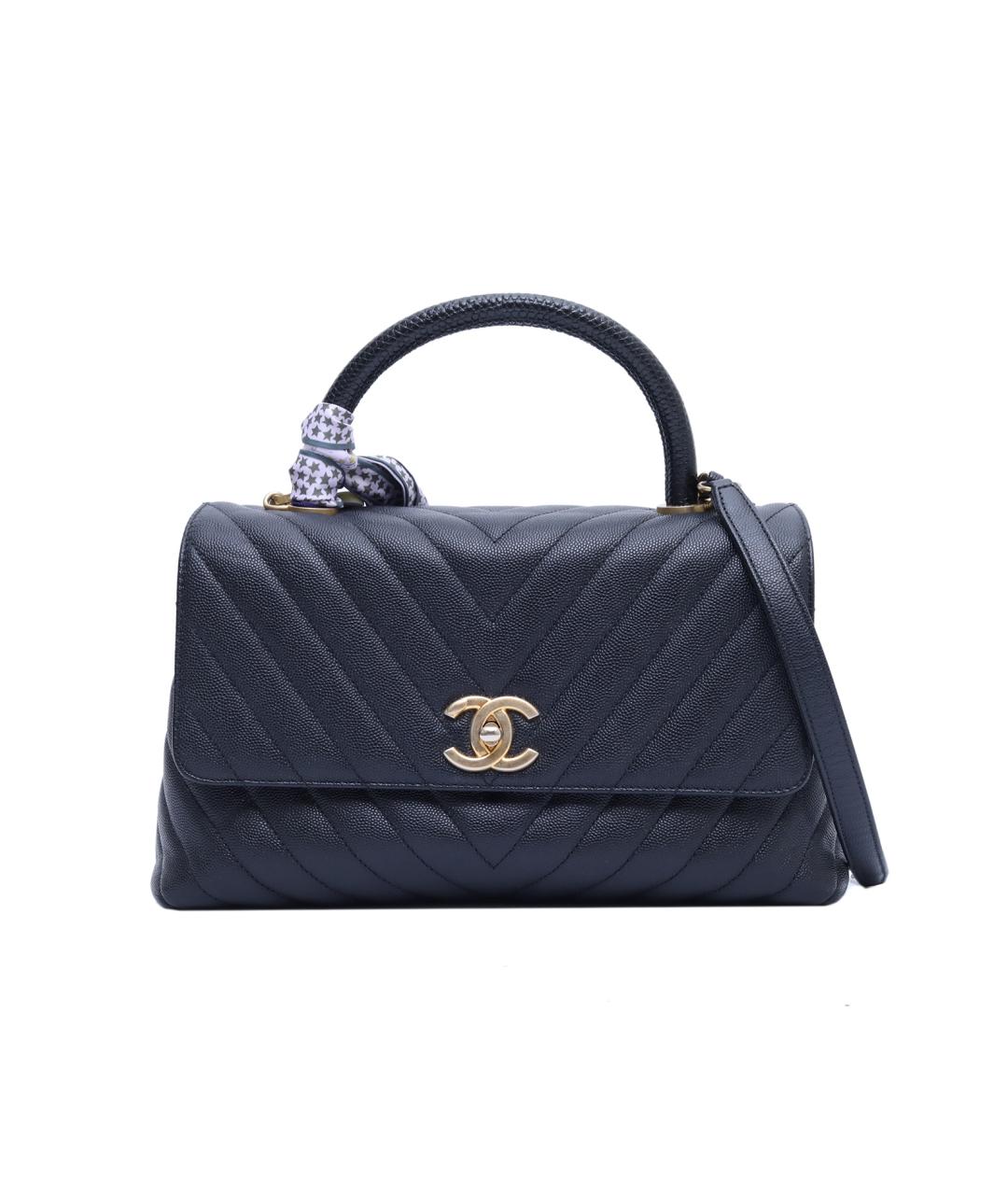 CHANEL Черная кожаная сумка через плечо, фото 1