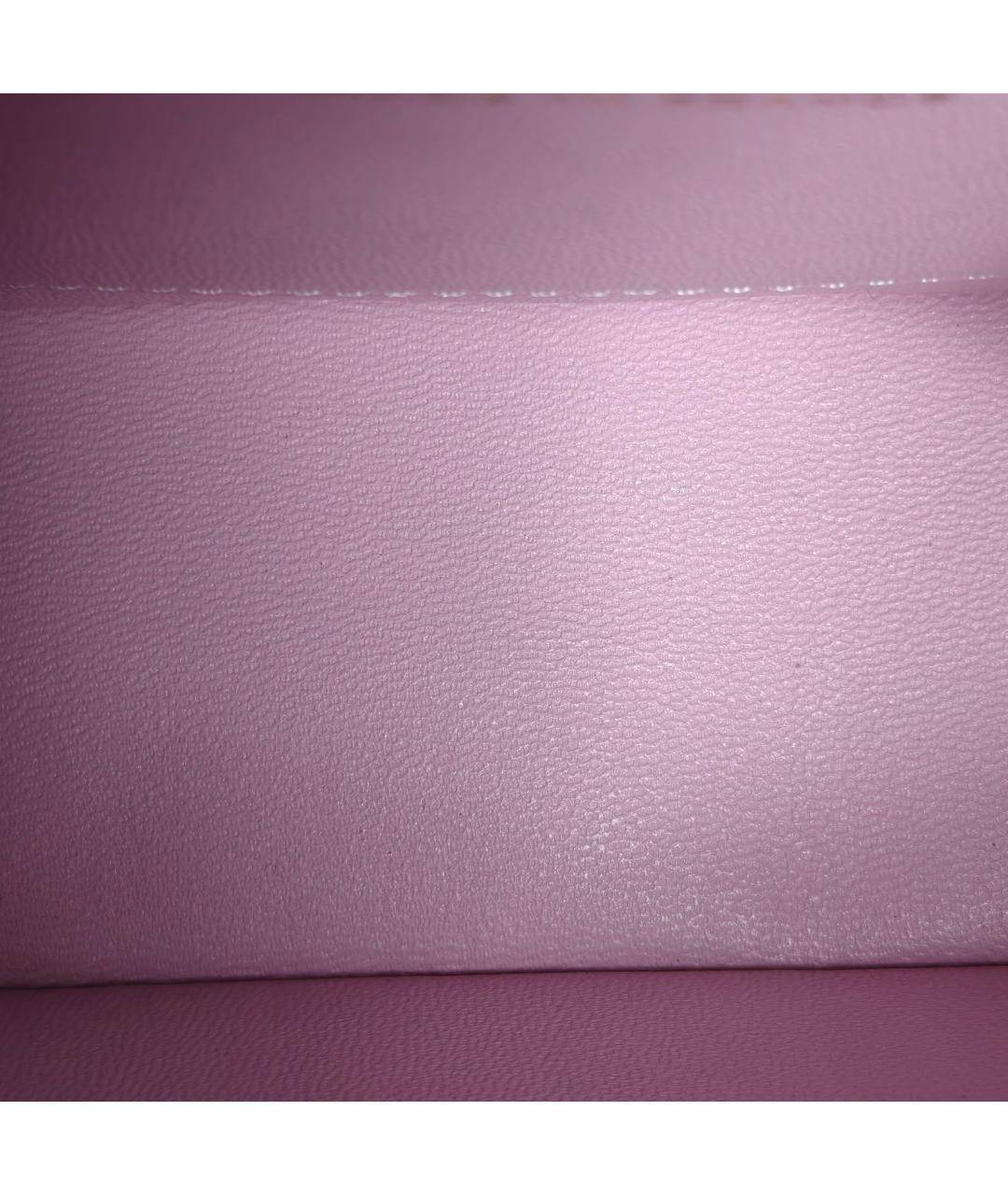 CHANEL Розовая кожаная сумка через плечо, фото 8