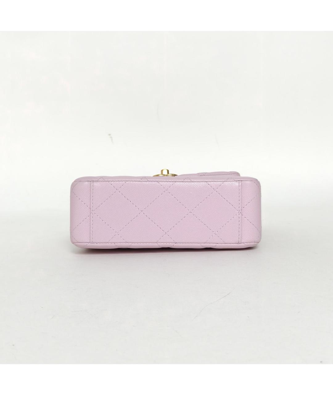 CHANEL Розовая кожаная сумка через плечо, фото 6