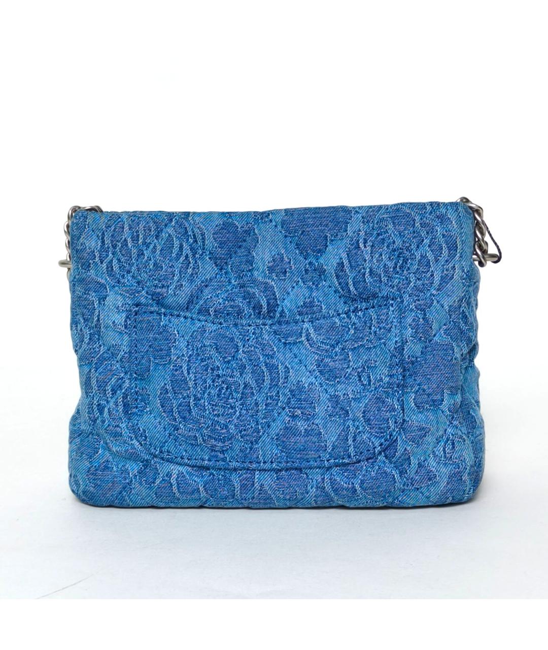 CHANEL Синяя деним сумка через плечо, фото 4