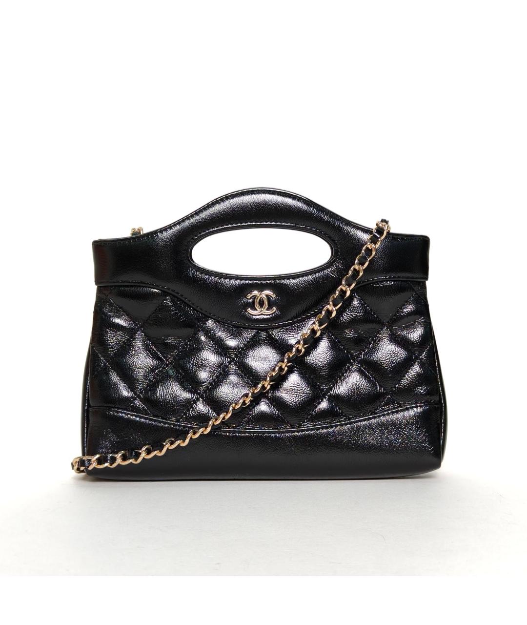 CHANEL Черная кожаная сумка через плечо, фото 2