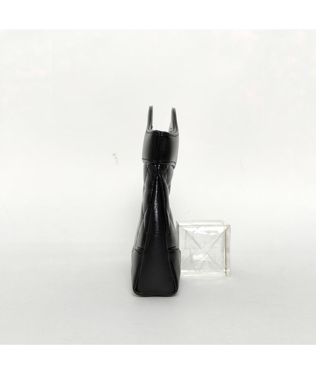 CHANEL Черная кожаная сумка через плечо, фото 3