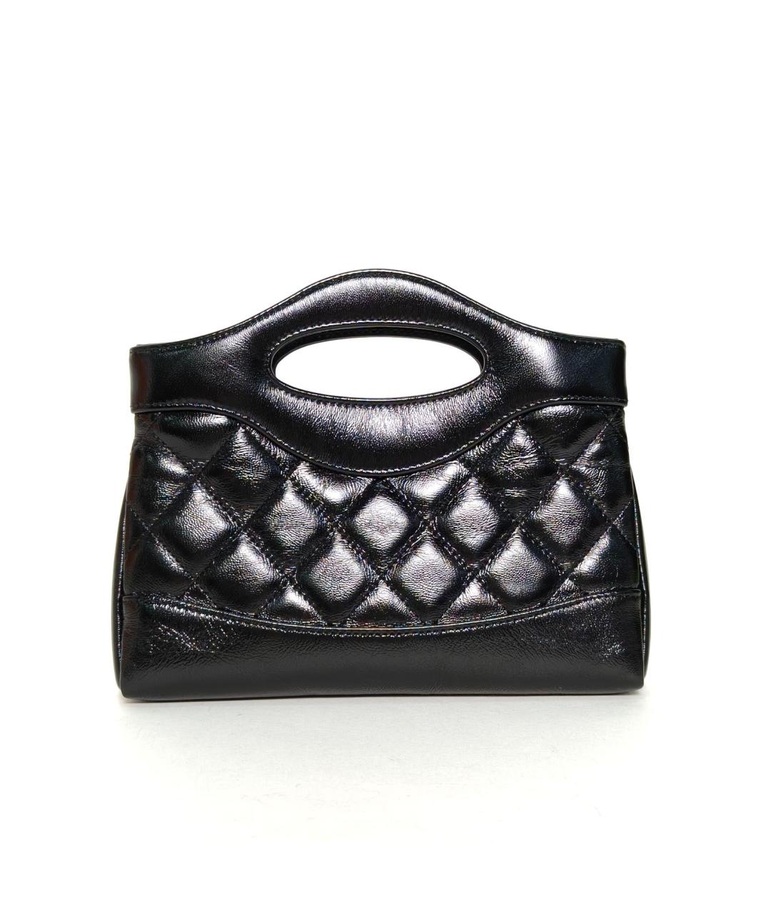 CHANEL Черная кожаная сумка через плечо, фото 4