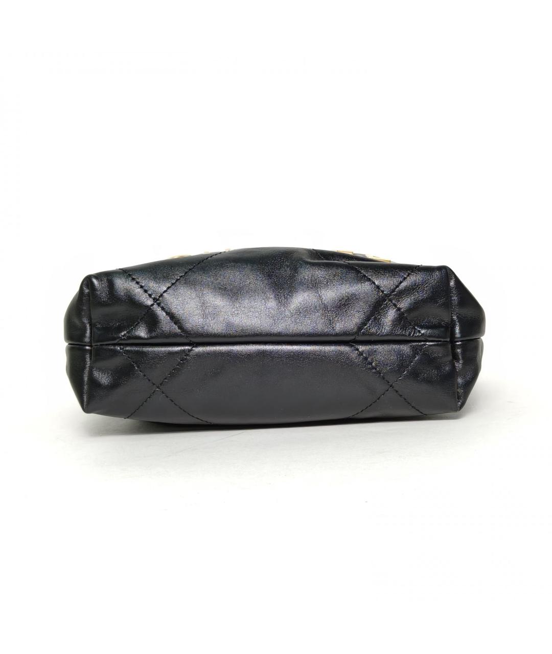 CHANEL Черная кожаная сумка через плечо, фото 6