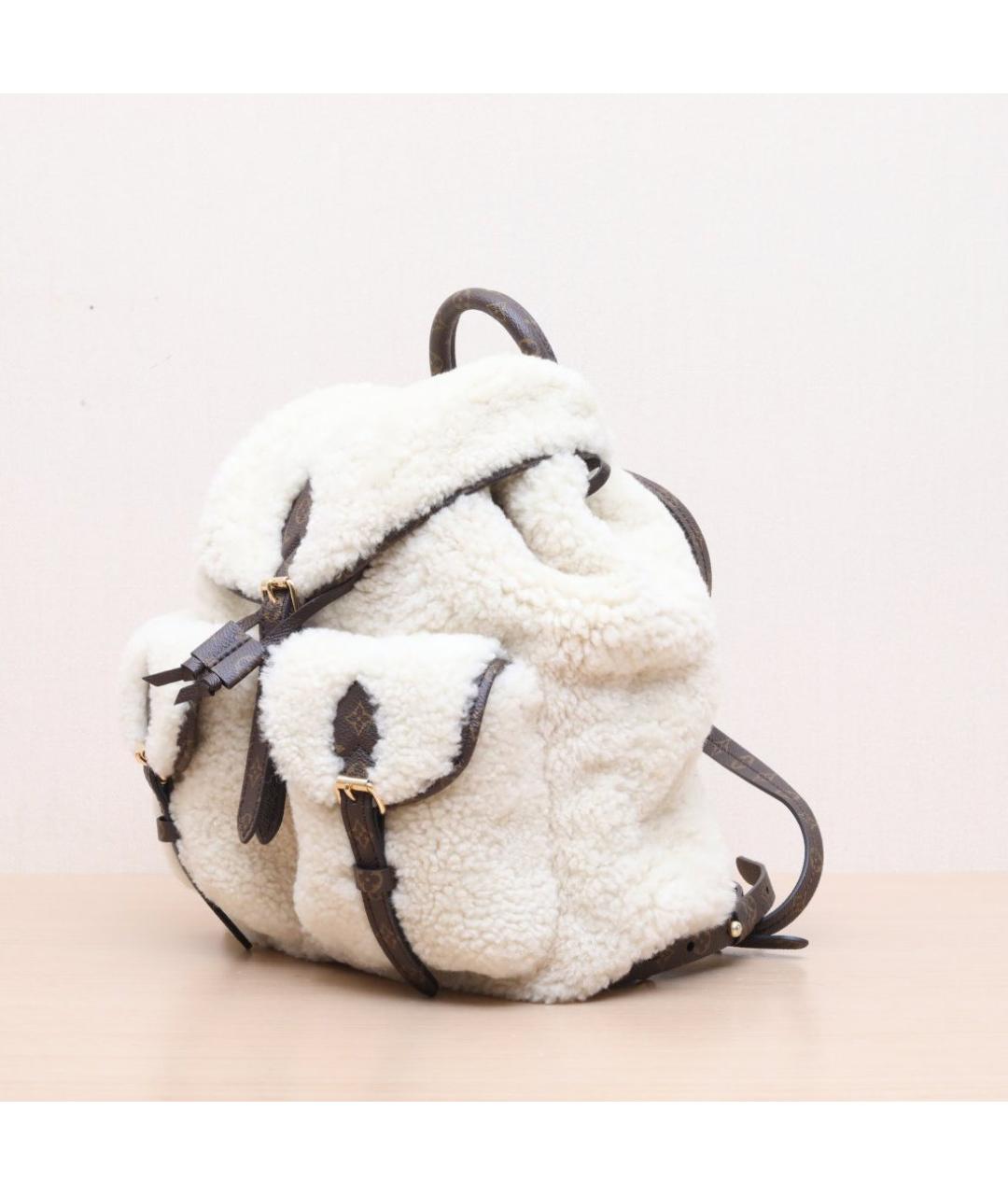 LOUIS VUITTON Белый рюкзак, фото 3