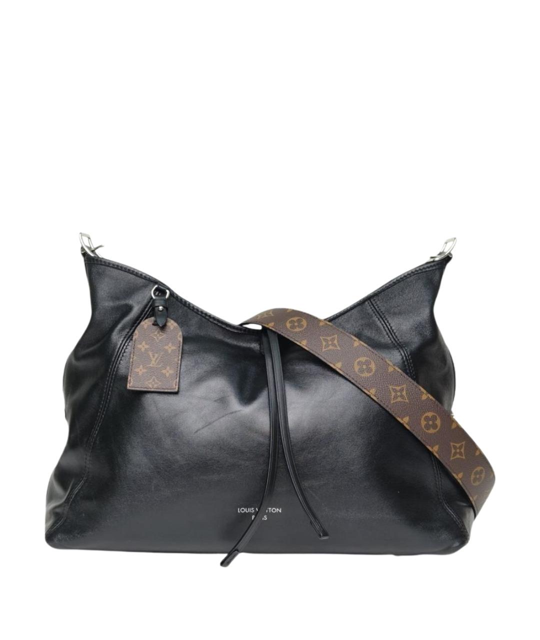 LOUIS VUITTON Черная кожаная сумка через плечо, фото 1