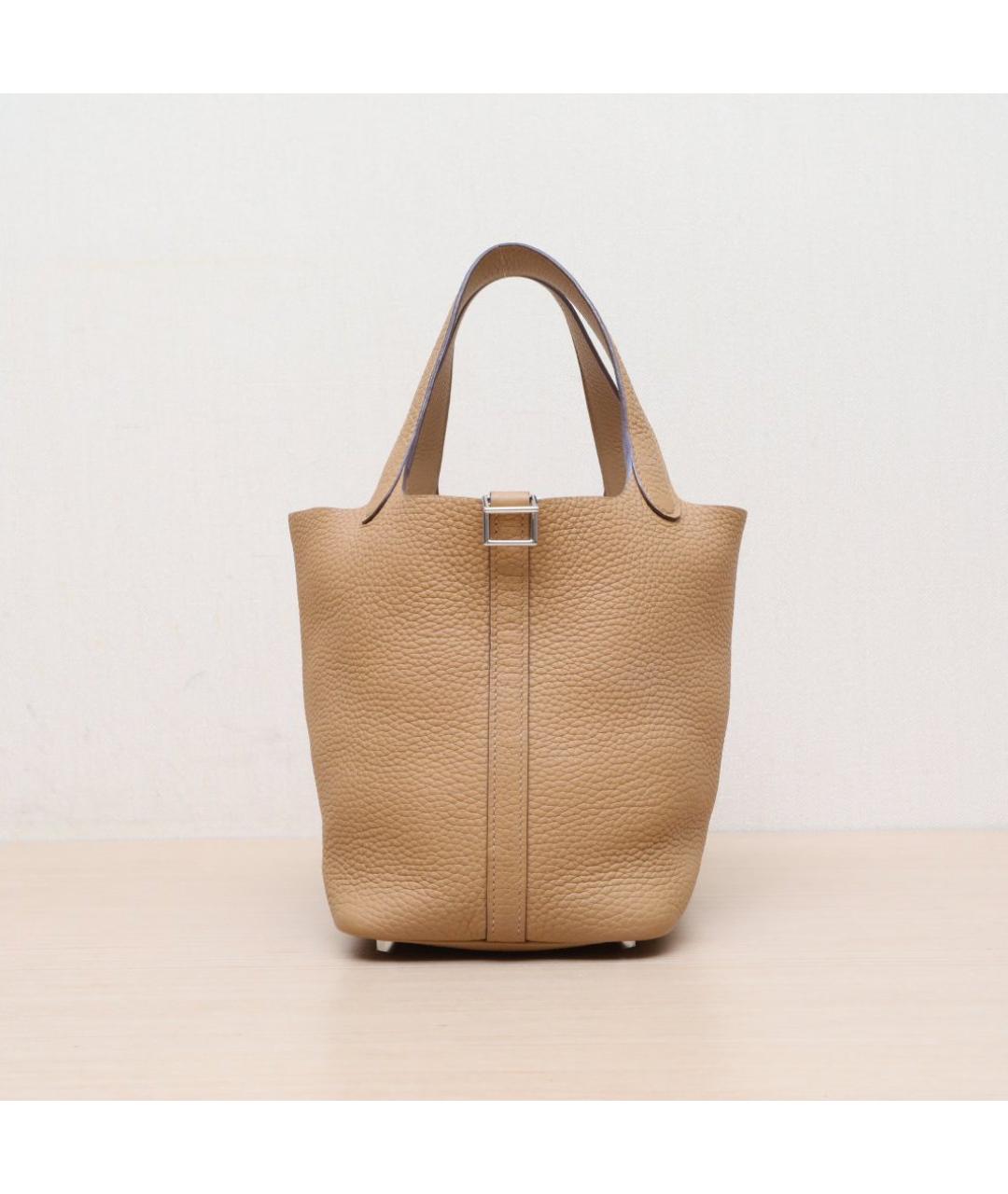 HERMES Коричневая кожаная сумка через плечо, фото 2