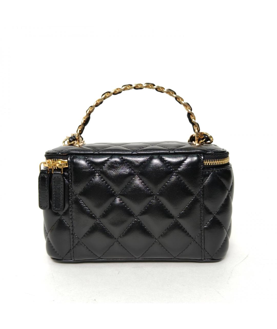 CHANEL Черная кожаная сумка через плечо, фото 3