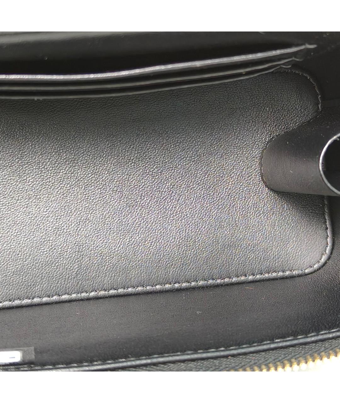 CHANEL Черная кожаная сумка через плечо, фото 7