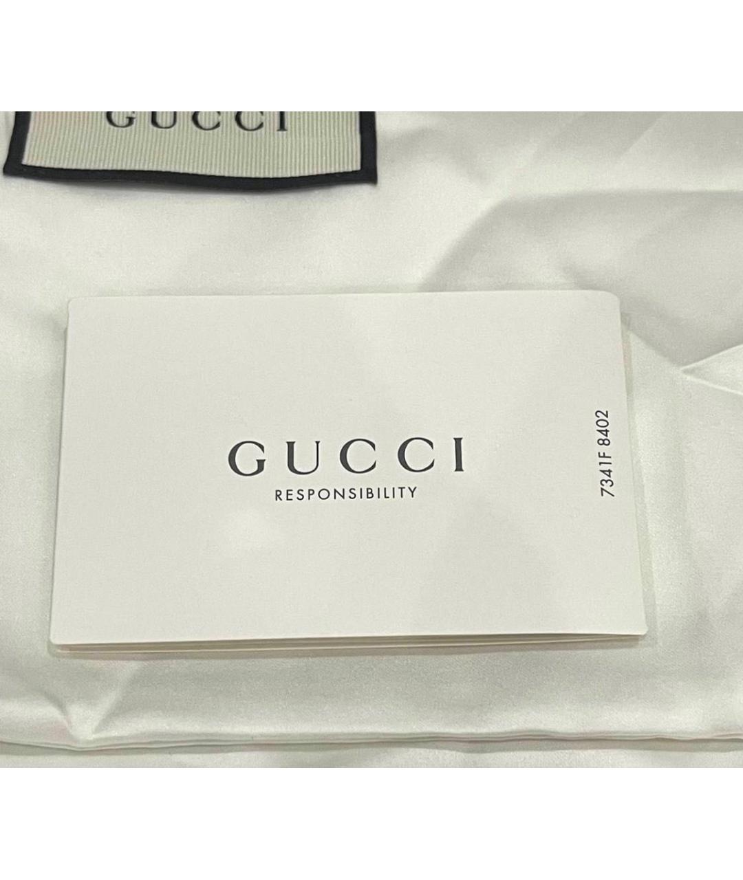 GUCCI Желтые высокие кроссовки / кеды из экзотической кожи, фото 3