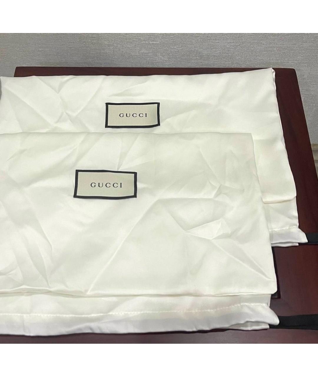 GUCCI Желтые высокие кроссовки / кеды из экзотической кожи, фото 4