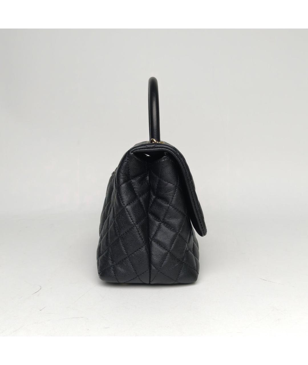 CHANEL Черная кожаная сумка через плечо, фото 5
