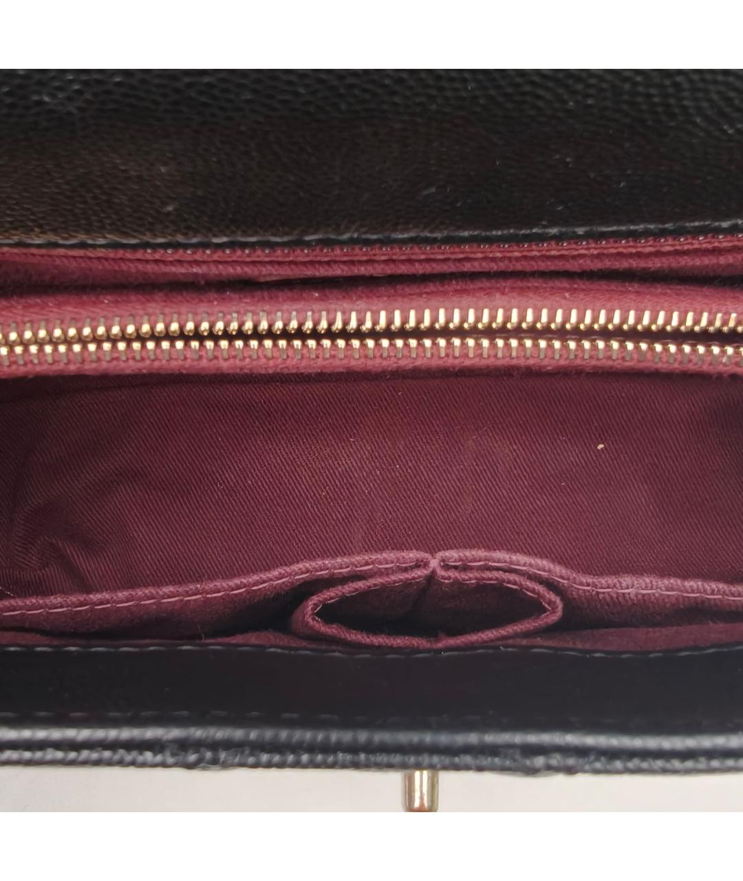 CHANEL Черная кожаная сумка через плечо, фото 8