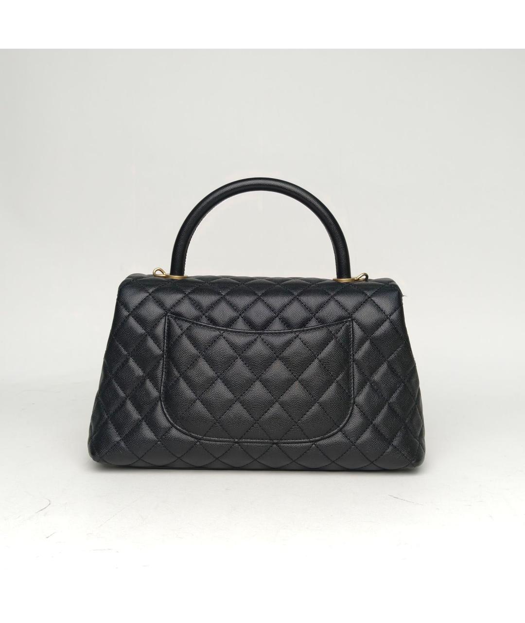 CHANEL Черная кожаная сумка через плечо, фото 4