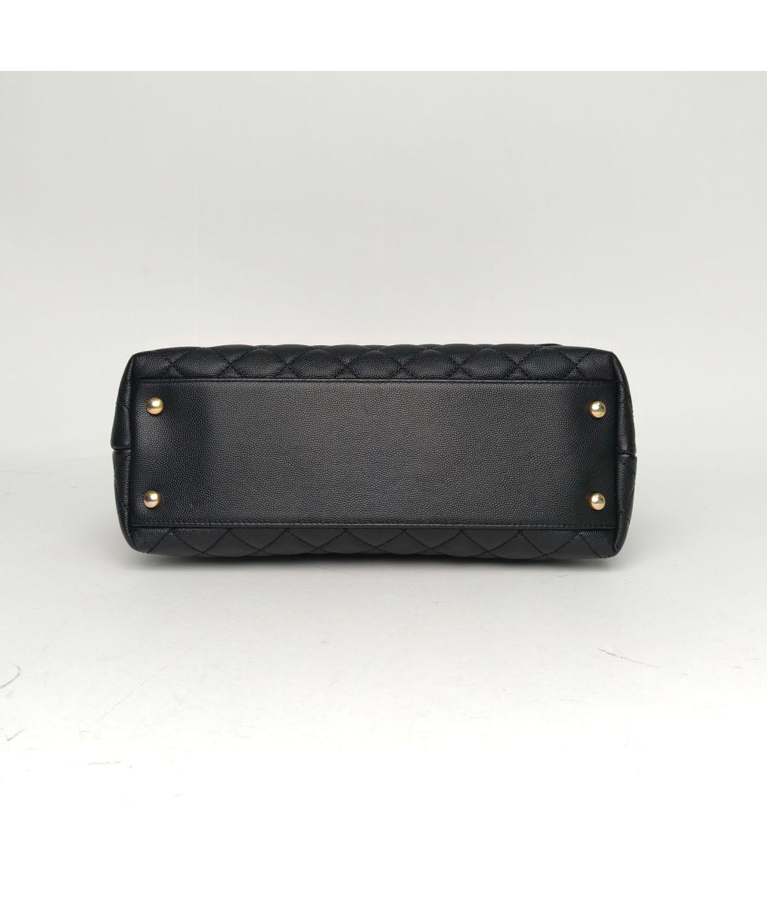 CHANEL Черная кожаная сумка через плечо, фото 6