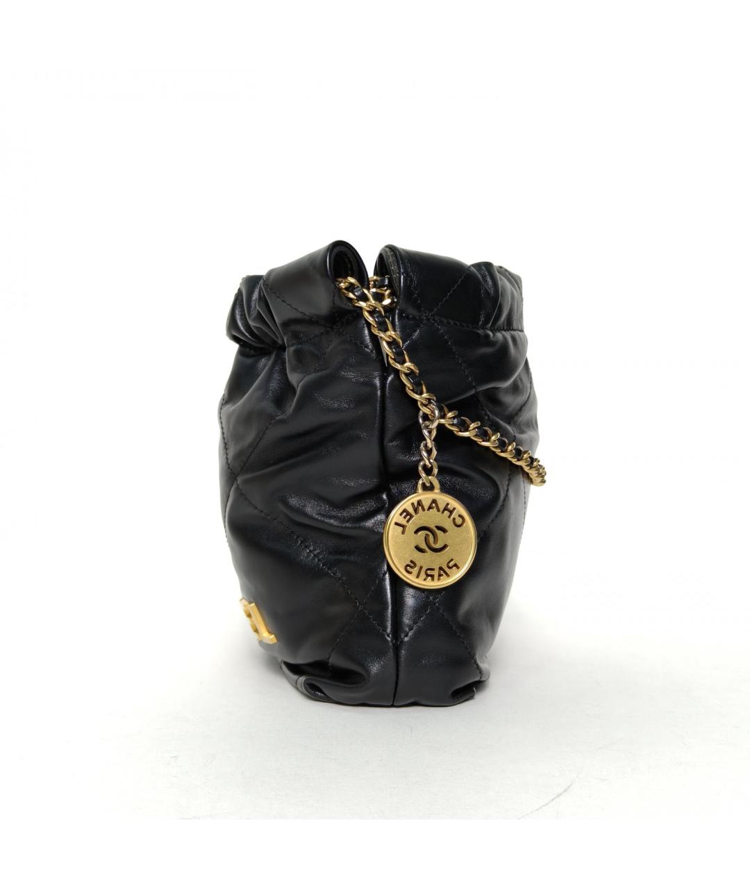 CHANEL Черная кожаная сумка тоут, фото 5