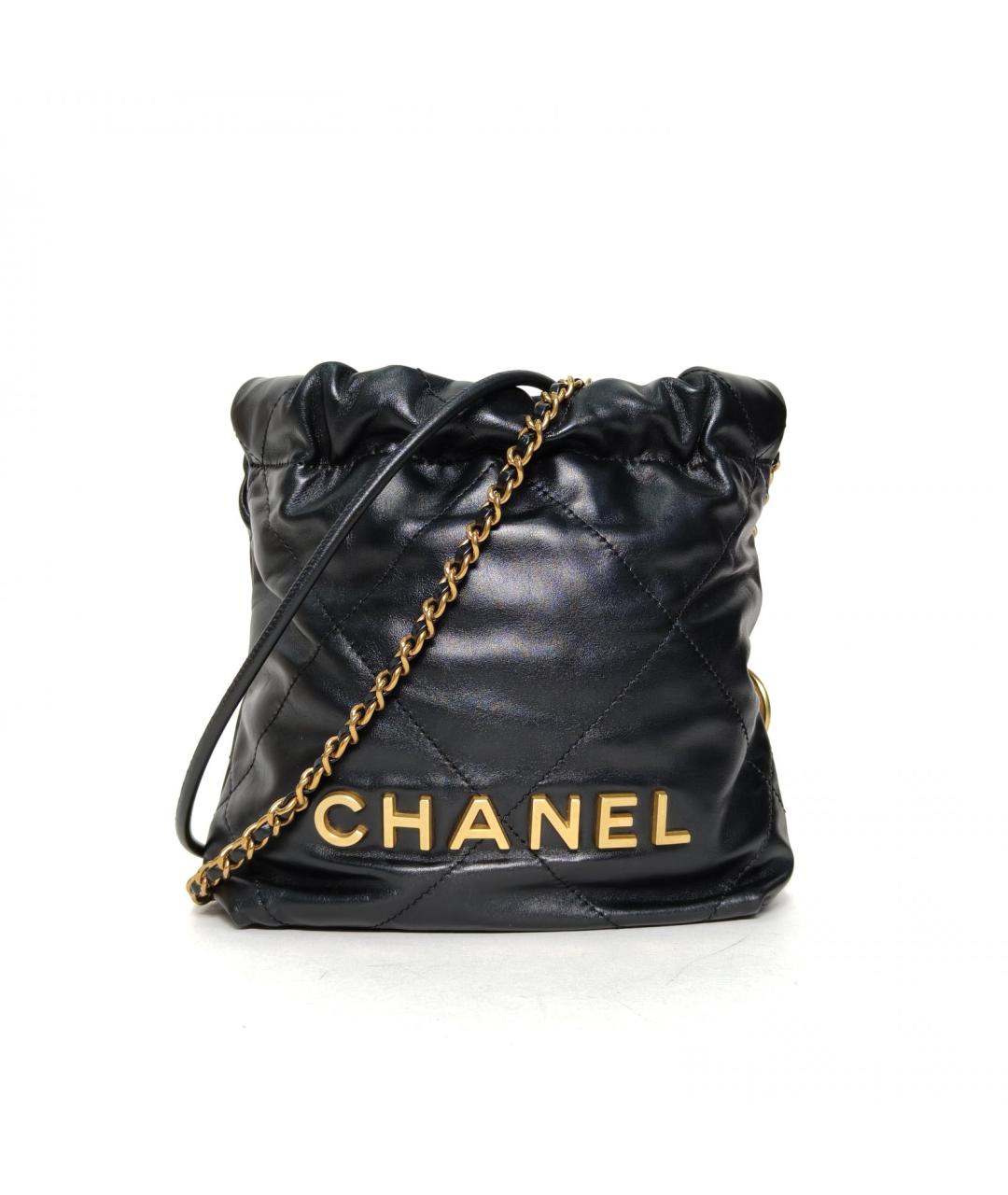 CHANEL Черная кожаная сумка тоут, фото 2