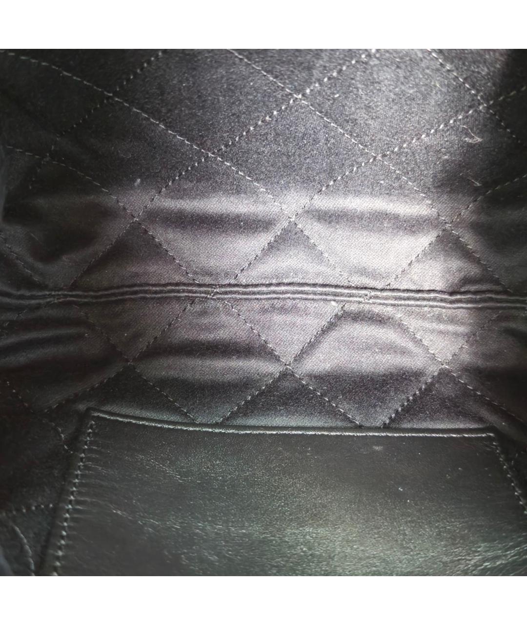 CHANEL Черная кожаная сумка тоут, фото 7