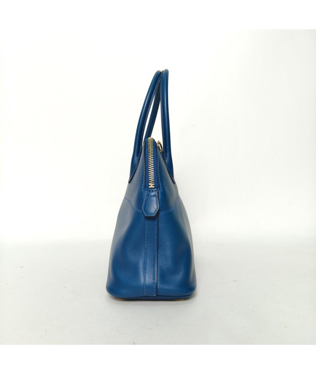 HERMES Синяя кожаная сумка через плечо, фото 3