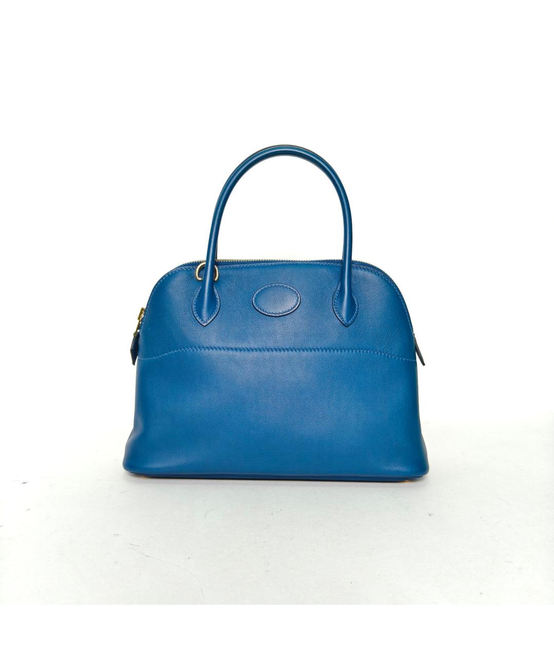 HERMES Синяя кожаная сумка через плечо, фото 2