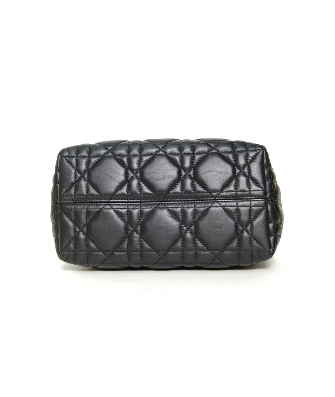 CHRISTIAN DIOR Черная кожаная сумка через плечо, фото 6