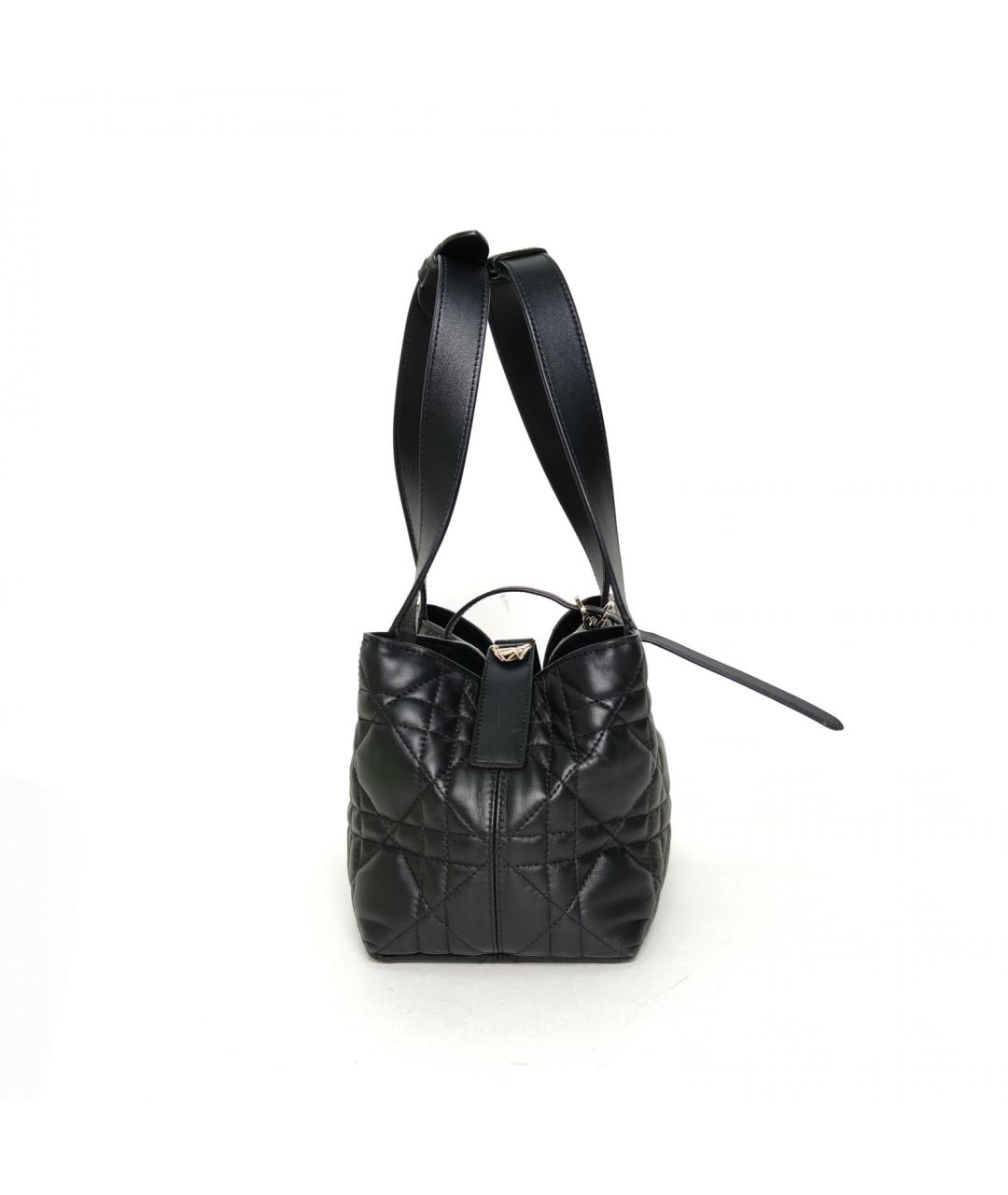 CHRISTIAN DIOR Черная кожаная сумка через плечо, фото 3