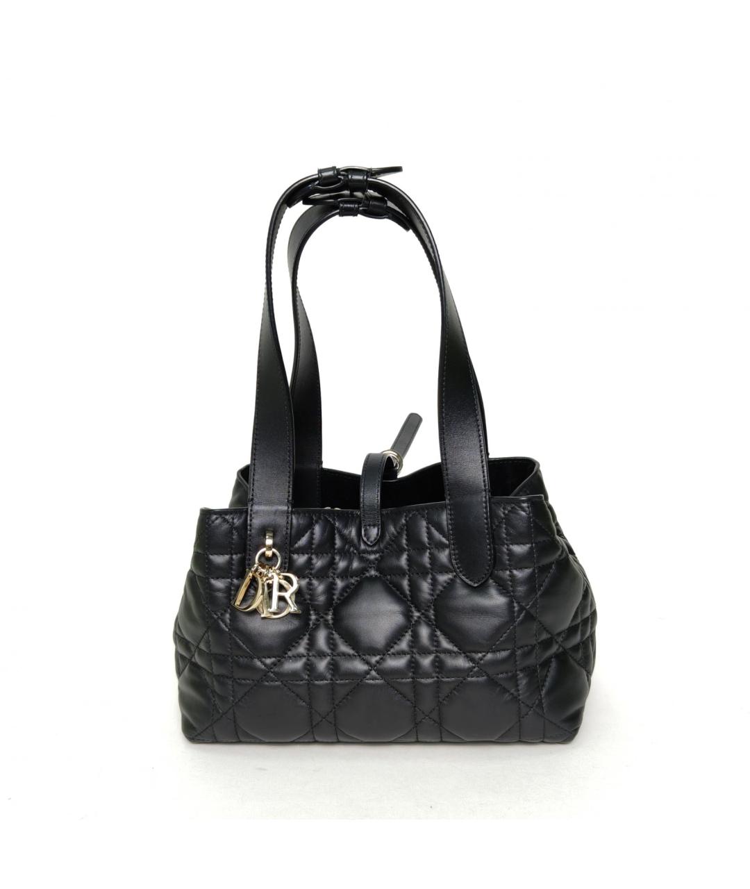 CHRISTIAN DIOR Черная кожаная сумка через плечо, фото 2