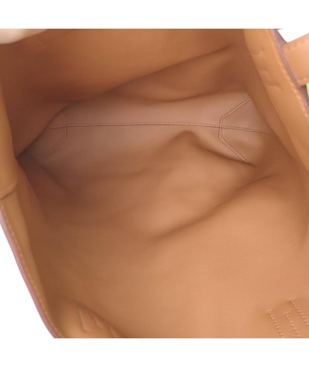 HERMES Коричневая кожаная сумка через плечо, фото 7