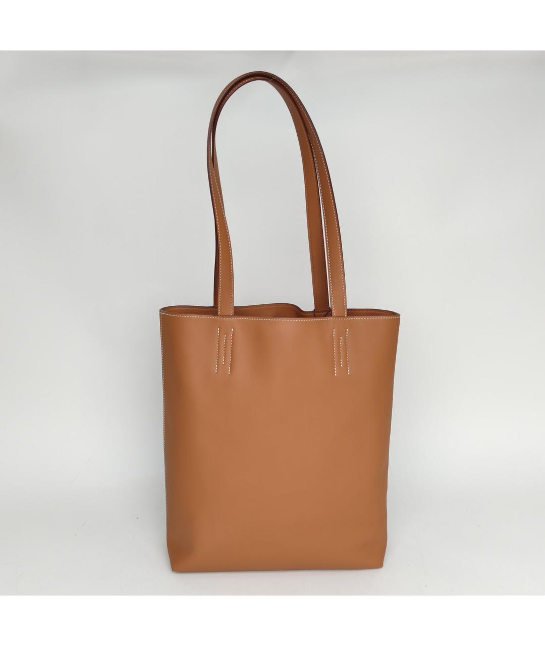 HERMES Коричневая кожаная сумка через плечо, фото 2