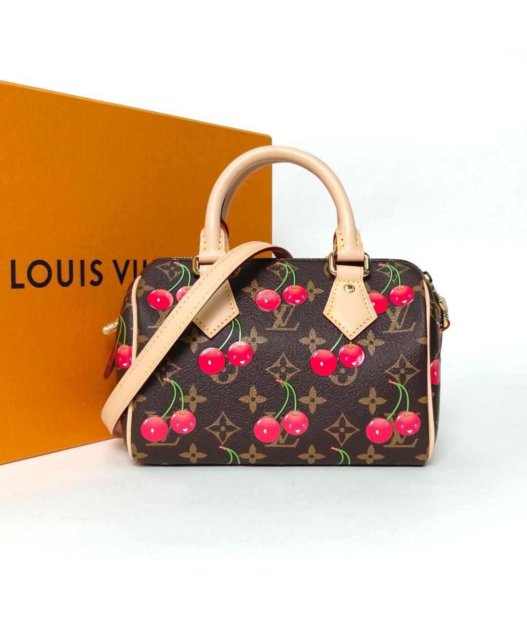 LOUIS VUITTON Коричневая сумка с короткими ручками, фото 2